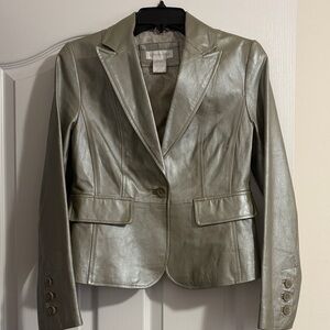 Elegant Metallic Blazer Jacket
